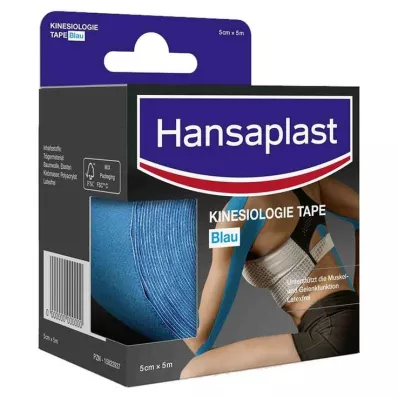 HANSAPLAST Kinesioteippi 5 cmx5 m sininen, 1 kpl HANSAPLAST Kinesioteippi 5 cmx5 m sininen, 1 kpl