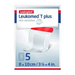 LEUKOMED T plus ihoherkkä steriili 8x10 cm, 5 kpl