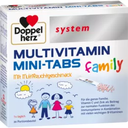 DOPPELHERZ Multivitamiini Mini-Tabs perhejärjestelmä, 20 kpl