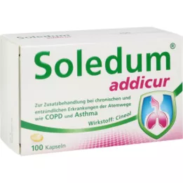 SOLEDUM addicur 200 mg enteropäällysteiset pehmeät kapselit, 100 kpl
