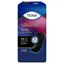 TENA SILHOUETTE Sisäkkeet mini noir, 18 kpl
