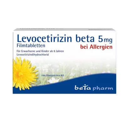 Levosetiritsiini beeta 5 mg kalvopäällysteiset tabletit, 100 kpl