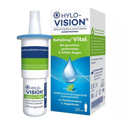 Hylo-Vision® Safedrop® Vital -silmätipat, 10 ml