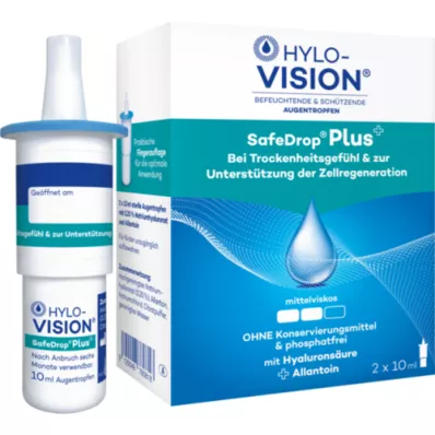 HYLO-VISION SafeDrop Plus silmätipat, 2X10 ml