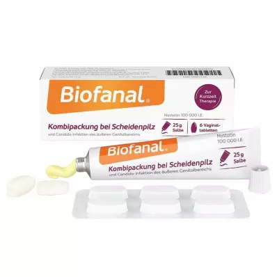 BIOFANAL Yhdistelmäpakkaus emätinmykoosiin, Vagtab + voide, 1 P