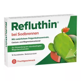 REFLUTHIN närästykseen Purutabletit hedelmä, 16 kpl