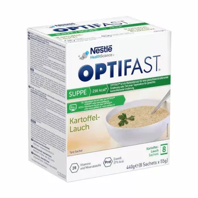 OPTIFAST Keitto Perunapurjojauhe, 8X55 g