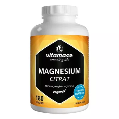 Magnesiumsitraatti 360 mg vegaanikapselit, 180 kpl Magnesiumsitraatti 360 mg vegaanikapselit, 180 kpl