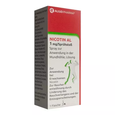 NICOTIN AL 1 mg/sumutussumute suuonteloon annosteltavaksi, 1 kpl NICOTIN AL 1 mg/sumutussumute suuonteloon annosteltavaksi, 1 kpl
