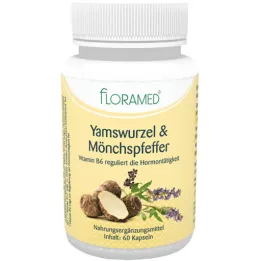 YAMSWURZEL &amp; MÖNCHSPFEFFER Floramed-kapselit, 60 kapselia