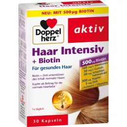 DOPPELHERZ Hair Intensive+Biotin Kapselit, 30 kapselia