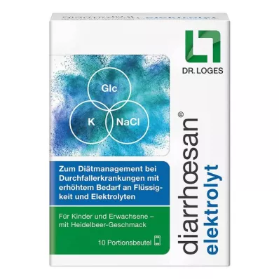 Diarrhoesan-elektrolyyttijauhe oraaliliuoksen valmistamiseksi, 10 kpl Diarrhoesan-elektrolyyttijauhe oraaliliuoksen valmistamiseksi, 10 kpl