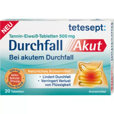 TETESEPT Ripuli Akuutti tabletit, 20 kapselia