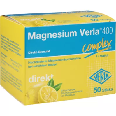 MAGNESIUM VERLA 400 suoraa rakeista, 50 kpl