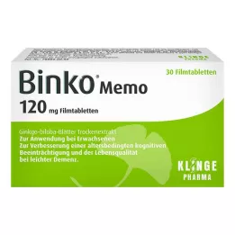BINKO Memo 120 mg kalvopäällysteiset tabletit, 30 kpl
