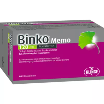 BINKO Memo 120 mg kalvopäällysteiset tabletit, 60 kpl