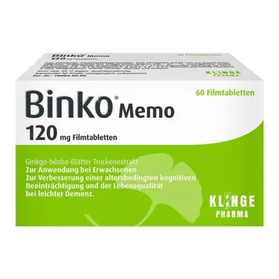 BINKO Memo 120 mg kalvopäällysteiset tabletit, 60 kpl