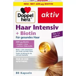 DOPPELHERZ Hair Intensive+Biotin Kapselit, 80 kapselia