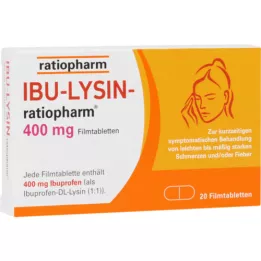 IBU-LYSIN-ratiopharm 400 mg kalvopäällysteiset tabletit, 20 kpl