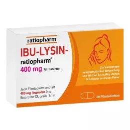 IBU-LYSIN-ratiopharm 400 mg kalvopäällysteiset tabletit, 20 kpl