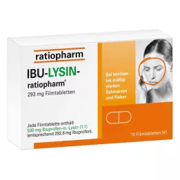 IBU-LYSIN-ratiopharm 293 mg kalvopäällysteiset tabletit, 10 kpl