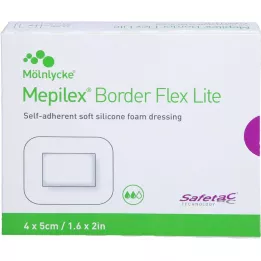 MEPILEX Border Flex Lite -vaahtosidos 4x5 cm, 10 kpl