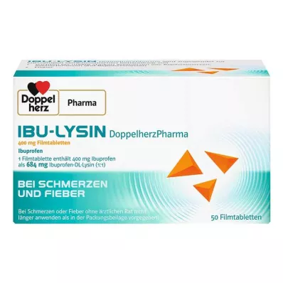 IBU-LYSIN DoppelherzPharma 400 mg kalvopäällysteiset tabletit, 50 kpl