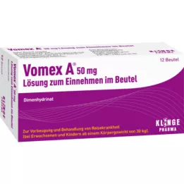 VOMEX 50 mg:n oraaliliuos annospussissa, 12 kpl