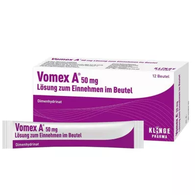 Vomex A® liuos 50 mg, 12 kpl