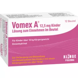 VOMEX 12,5 mg lasten oraaliliuos annospussissa, 12 kpl