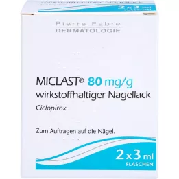 MICLAST 80 mg/g vaikuttavaa ainetta kynsilakka, 2X3 ml