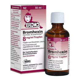 BROMHEXIN Hermes Arzneimittel 8 mg/ml tippoja, 50 ml