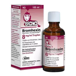 BROMHEXIN Hermes Arzneimittel 8 mg/ml tippoja, 100 ml