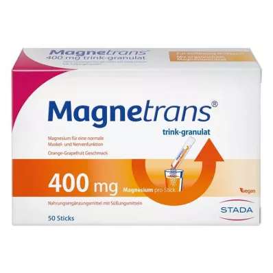 Magnetrans 400 mg juomarakeita, 50X5,5 g Magnetrans 400 mg juomarakeita, 50X5,5 g