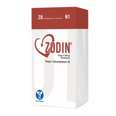 ZODIN Omega-3 1000 mg pehmeät kapselit, 28 kpl ZODIN Omega-3 1000 mg pehmeät kapselit, 28 kpl