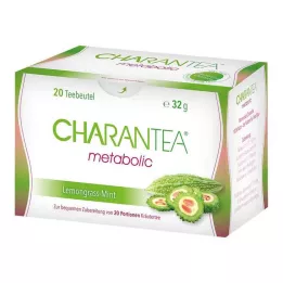 CHARANTEA metabolinen Lemon/Mint-suodatinpussi, 20 kpl