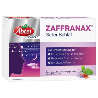 Abtei Expert Zaffranax Good Sleep -tabletit, 20 kpl