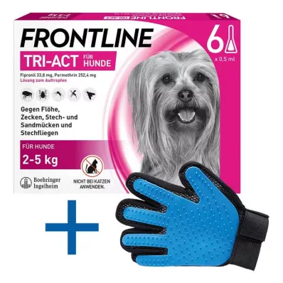 FRONTLINE Tri-Act tippaliuos koirille 2-5 kg, 6 kpl