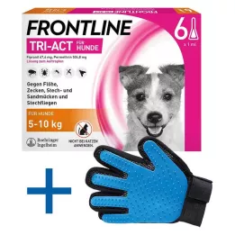 FRONTLINE Tri-Act tippaliuos koirille 5-10 kg, 6 kpl