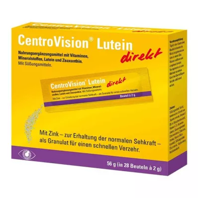 Centrovision Lutein suorat rakeet, 28 kpl