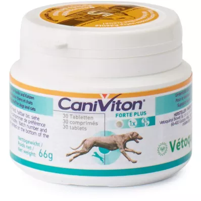 CANIVITON Forte Plus Erg.Futterm.Tbl.f.Dog/Cat, 30 kpl