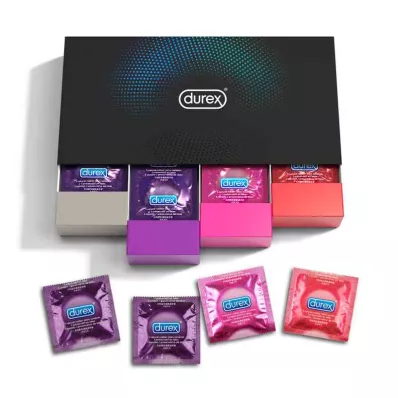 Durex Fun Explosion -kondomisekoitus 4 eri tyyppiä (40 kpl)
