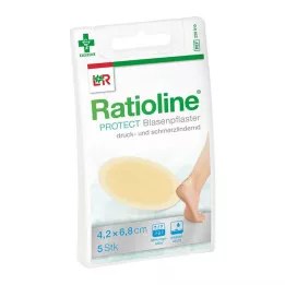 RATIOLINE suojaa läpipainolaastari 4,2x6,8 cm, 5 kpl