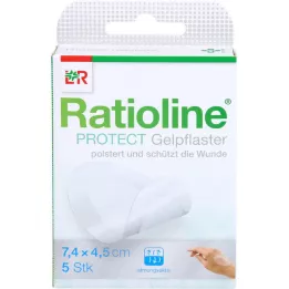 RATIOLINE protect geelikipsi 4,5x7,4 cm, 5 kpl