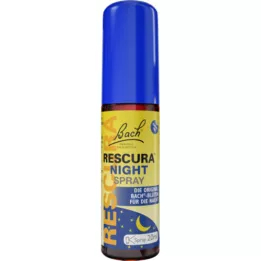 BACHBLÜTEN Original Rescura Night Spray alkoholiton yösumute, 20 ml