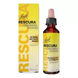 BACHBLÜTEN Alkuperäiset Rescura-tipat alkoholiton, 20 ml