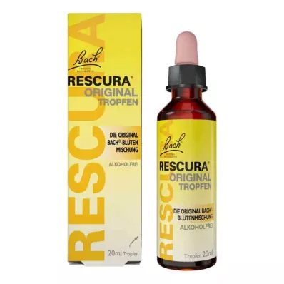 BACHBLÜTEN Alkuperäiset Rescura-tipat alkoholiton, 20 ml
