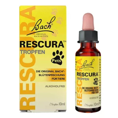 Bachin kukat Alkuperäiset Rescura Pets -tipat alkoholittomat vet.(eläimille), 10 ml Bachin kukat Alkuperäiset Rescura Pets -tipat alkoholittomat vet.(eläimille), 10 ml