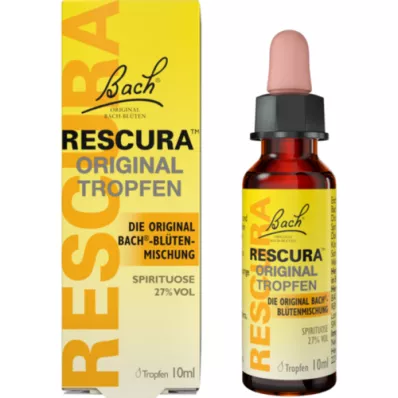 BACHBLÜTEN Alkuperäiset Rescura-tipat alkoholin kanssa, 10 ml