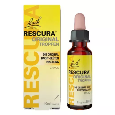 Bach Flower Original Rescura -tipat alkoholilla, 10 ml